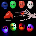 Light Up LED Skull Jelly Ring